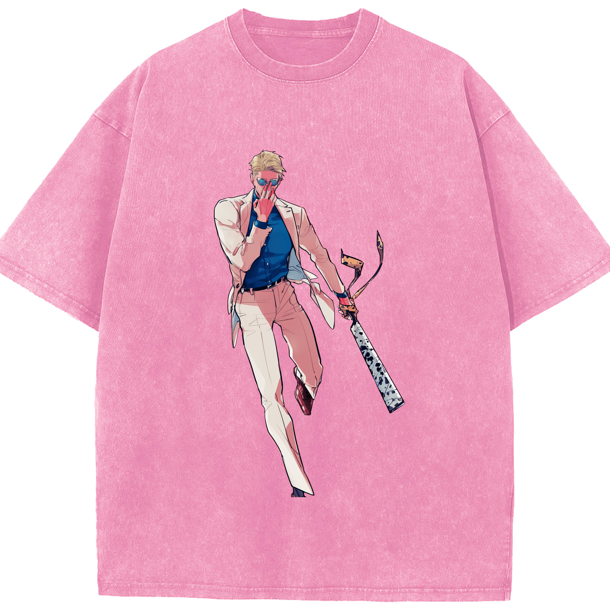 （画像用） 呪術廻戦 Jujutsu Kaisen 綿100% ヴィンテージ風 半袖Tシャツ（フロントプリント）
